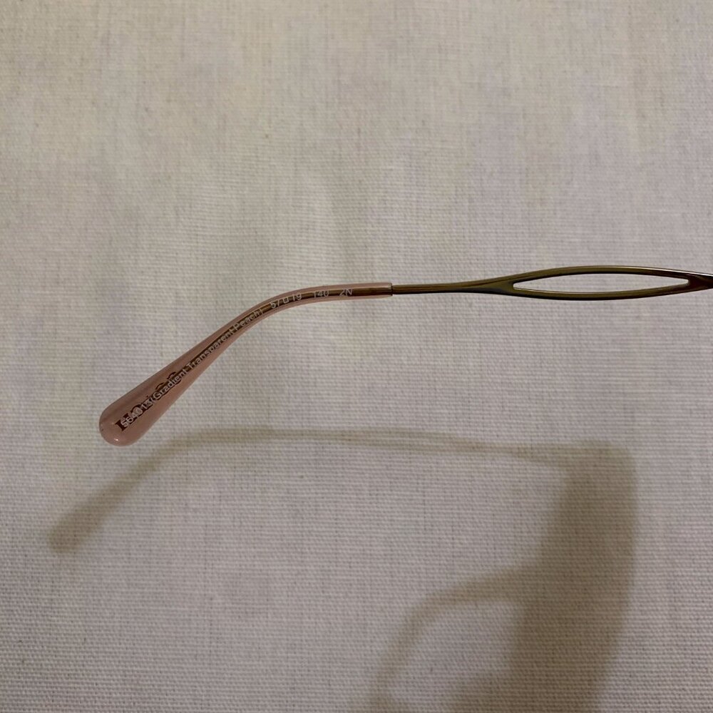 COACH C Hardware Peach Crystal & Gold Sunglasses—Brown Rose Gradient Lenses-NWT - Picture 9 of 10